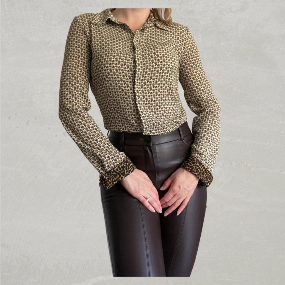 Zara Patterned Button Up